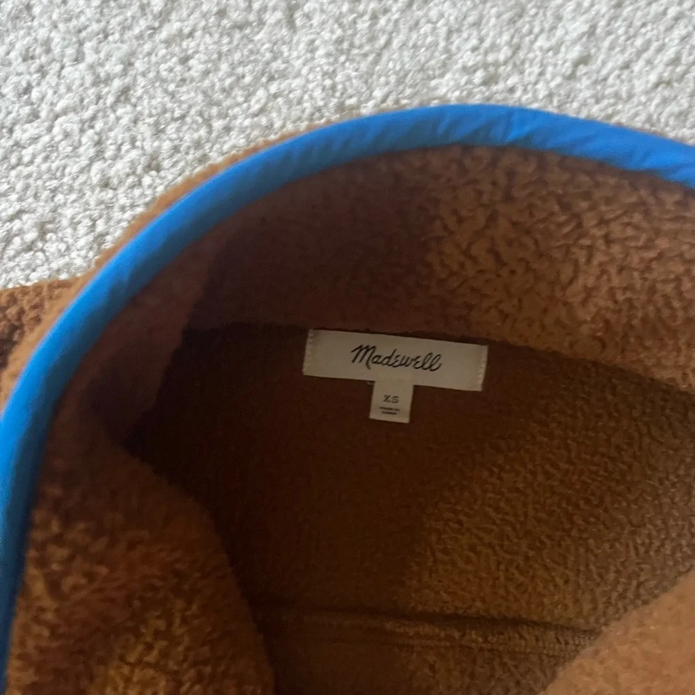 Madewell Popover Fleece Quarter Zip Jacket | XS - Picture 2 of 2